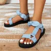 Sandalen Sommer Frauen Farbe flach lässige Schnürschuhe für Ladies Mode Outdoor Leopard Beach Mujer Ace