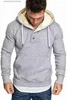 Sweats à capuche pour hommes Sweat-shirts à capuche avec bouton solide Sweat-shirts pour hommes 2023 Rappeur Hip Hop Pull à capuche Sweatershirt Vêtements masculins Sudadera Hombre T240123