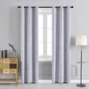 Curtain Luxury Home Decoration Living Room Curtains Window Treatments Designer Gray High Blackout Stripe For Kitchen Bedroom