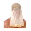 Accessoires de Costume de capuche en Latex Sexy Transparent avec sac à pieds Zip à l'arrière sans masque en caoutchouc ouvert de narine 02053125