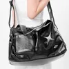 Вечерние сумки Y2k, винтажная корейская модная сумка через плечо с перекрестным сгибом, женская дорожная сумка, дорожная сумка 230718