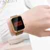 Wristwatches Luxury Women's Wristwatch LED Digital Watch Ly 2023 Ladies Waterproof Electronic Clock Gift For Girl Relogio
