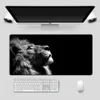 Cool Lion Black Mouse Pad большой блокирующий край геймер компьютерный настольный настольный настольный мат аниме неквалифицированный ноутбук Mousepad Accessories 210615256G