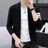 Maglioni da uomo Autum Winter Brand Fashion Cardigan lavorato a maglia da uomo Maglione nero coreano Cappotti casual Giacca Abbigliamento uomo Taglie forti M-5XL