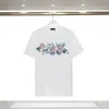 2023 spring/summer new ami letter logo printed round neck T-shirt men's and women's cotton short sleeve loose pullover top S-XXXL 88