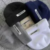 Bonnet / Casquettes de tête de mort Automne Hiver Bonnets Chapeau pour Femme Hommes Bonnet Tricoté Marque Bâton Unisexe Filles Femme Toque Solide Chaud Bonnet Dames Skullcap J230719