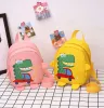 Cartoon baby backpacks 2023 cute children dinosaur shoulder bag mini kids bags factory supply