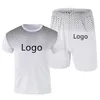 Men's Tracksuits Custom Logo Summer Sportswear Short Sleeve Set Customizable Anime Printing 3D T-Shirt Shorts