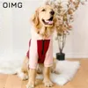 Vêtements pour chiens OIMG Pull pour animaux de compagnie de couleur unie non imprimé Deux Patchwork Medium Large Dogs Hoodie Golden Retriever Husky Labrador Vêtements