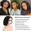 Brazilian Human Hair 4X4 Lace Closure Bob Wig 10-14inch Fationcurl Water Wave Jerry Curly Peruvian Malaysian Lace Wigs Natural Color