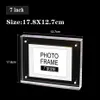 Magnetische Transparante Kristallen Po Frames Voor Foto's Acryl Po Frame Creatieve Mini Woondecoratie Verjaardagscadeau Premium319l