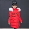 Manteau en duvet 2023 hiver filles veste chaude mode fourrure à capuche vêtements pour enfants doublure en coton pour enfants parc Z230719