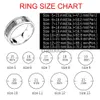 Band Ringen 5 Kleuren Cool Rvs Draaibare Mannen Ring Hoge Kwaliteit Spinner Ketting Punk Vrouwen Sieraden Party Gift groothandel J230719