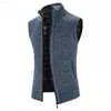 Maglioni da uomo Autunno Inverno Maglione Gilet Uomo Spessore Caldo Cardigan senza maniche Cappotto Gilet lavorato a maglia Capispalla Cerniera Maglione Maglione Giacca Uomo Gilet L230719