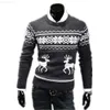 Pulls pour hommes 2015 Top qualité Automne Hiver Slim Col rond pulls pour hommes Pull à la mode élégant Le motif de cerf Pull Pull L230719