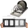 Dish Racks Kitchen Accessories Pot Rack Pan Organizer For Storage Cabinet Holder Pans Pots Lid 230719