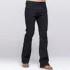 GRG Mens Winter Boot Cut Jeans Dikker Warme Stretch Denim Zwarte Jeans Slanke Iets Flare Broek Fleece12766