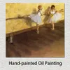 Beautiful Dancer Canvas Art Dancers Practicing at the Barre Edgar Degas Painting Artwork Handmade Hotel Room Decor