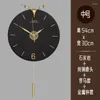 Horloges murales nordique horloge silencieuse salon moderne grande cuisine pendule luxe Reloj De Pared décor minimaliste WK50WC