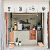 Curtain Modern Milk Tea Shop Door Cafe Hanging Cloth Minimalist Decorative Advertising Signboard