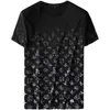 T-shirt pour hommes à manches courtes imprimé col rond t-shirts pull de loisirs chemises surdimensionnées Tee S-4XL