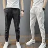 Pantaloni da uomo Eleganti pantaloni a matita da uomo Primavera Autunno Pantaloni aderenti Pantaloni allacciati alla caviglia allacciati alla caviglia