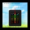 In 1 Digital Temperature Humidity Tester PM2.5 PM10 HCHO TVOC CO CO2 Meter WiFi LCD Infrared Sensor Monitor Black