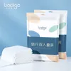 Upgraded material comfort100% new polypropylene SMMS fabric hotel linen bedding set soft sterilization hotel sheets bedding set