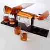 Wine Glasses Container AK47 Gun Shape High End Glass Whisky Decanter With Holder Whiskey Set for Champagne Elegant Dispenser 230719