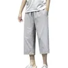 Herrenhose, schmal, gerade, Baumwolle, sieben Punkte, Sommer, lässig, atmungsaktiv, M Tech Men Fit