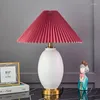 Tafellampen Moderne Minimalistische Keramische Lamp Voor Slaapkamer Woonkamer Nachtkastje Studie Bureau Led Night Home Decor Luxry E27