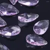 Żyrandol Crystal 10pcs 28 mm Purple Angel łzy wiszące szklane pryzmaty wisząca koraliki