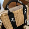 Mens the Totes Designer summer vacation handbag top handle Womens classic woody Beach Bag travel Shoulder bags Cross body luxury city Straw weave basket clutch bags