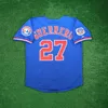 Vladimir Guerrero 1997 Montreal Expos Pedro Martinez Baseballtrikot Dennis Martinez Larry Walker Marquis Grissom Canseco mit Jackie 50. 25. Patch Größe S-4XL