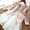 Pullover 2022 Autumn Girls Fashion Sweet -Sevents Baby Kids Kids Knitting Cardigan HKD230719