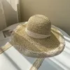 Chapeaux à large bord seau chapeaux OMEA été chapeau de paille dentelle chapeaux de plage femmes coréen coupe-vent corde voyage large bord chapeau de soleil élégant Lolita seau chapeau vacances 230718