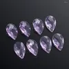 Chandelier Crystal 10pcs 28mm Purple Angel Tear Drop Hanging Glass Prisms Pendant Beades Curtains Accessory Home Decoration