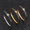 Bangle Designer Jewelry Square Black Zircon White Round Accessories Lot Gold Armband Woman Fashion 2021 Luxury Brands346a