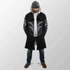 Men's Wool Blends Winter Mens Hooded cloak Satanic Skull symbol Tattoo 3D Printing Fleece wind breaker Unisex Casual Thick Warm Hood cloak PF09 HKD230718