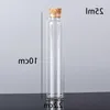 25ML 22X100X12MM Small Mini Clear Glass bottles Jars with Cork Stoppers/ Message Weddings Wish Jewelry Party Favors Jtkuu