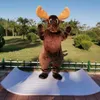 Halloween Big Nose Moose Mascot Costume Top Quality Animal Theme Character Carnival Adult Size Fursuit Jul Födelsedagsfest DR270V