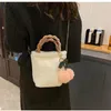 Akşam çantaları sevimli peluş omuz messenger çantası kadınlar lüks çanta çantası dişi kiraz kürk balo kovası küçük marka crossbody