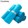 100Pcs 5 size Large Plastic Envelope Self Adhesive Seal Courier Storage Bag Blue Poly Mailer Mailing Bag Stationery13469