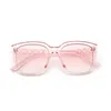 Luksusowe okulary przeciwsłoneczne projektantów na zewnątrz Summer Women Tom Classical Polaryzowane Ford Nowy przezroczysty komputer PC Square Large Frame Women's