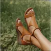 Women 48D97 Wedge moda Summer Back Zipper Outdoor Sandały żeńskie sandały plus size damskie buty na palce 230718