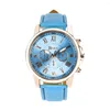 Wristwatches Women'S Roman Numerals Faux Leather Analog Quartz Watch Casual Outdoor Clock Business