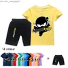 Ensembles de vêtements Ninja KIDZ Vêtements pour enfants Vêtements de sport en coton Sweat pour enfants T-shirt Ensemble de dessins animés Vêtements pour jeunes garçons et filles Z230719