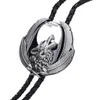 Bolo Ties Ties New Animal Wolf Shirt Leather Rope Bolo Tie Western Cowboy Bolo Tie HKD230720