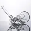 Hot Sale Three Layers Cake Glass bubbler Mini Solider Vapor Hookah 12.4CM Water Pipe 14mm Joint Glass Bongs