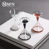 Decorative Objects Figurines Creative Glass Sand Clock Design Wine Shape Beautiful Hourglass 1 Minute Timer Clessidra Desk Decor Living Room Ornaments 230719